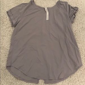 Short sleeve open bottom back lululemon shirt
